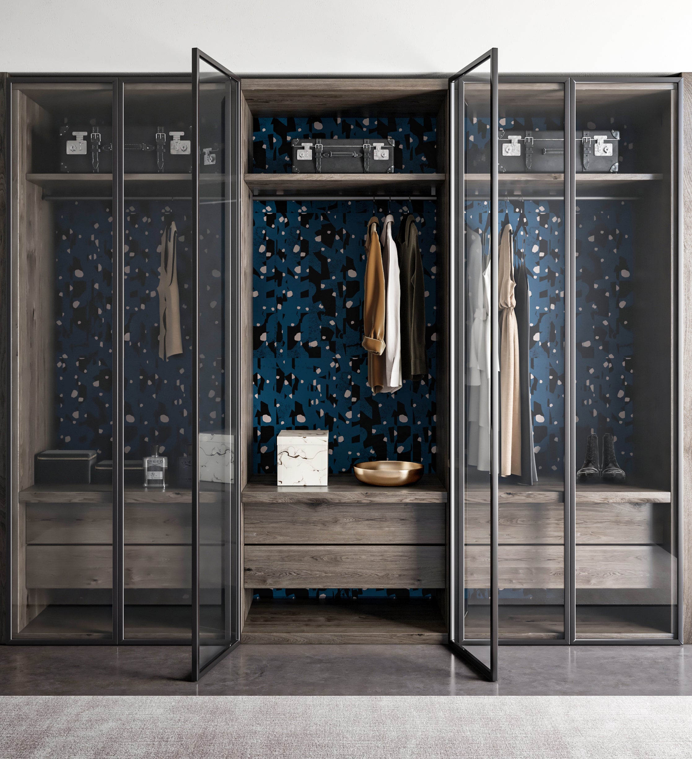 Wanderlust© Wallpaper in Azure