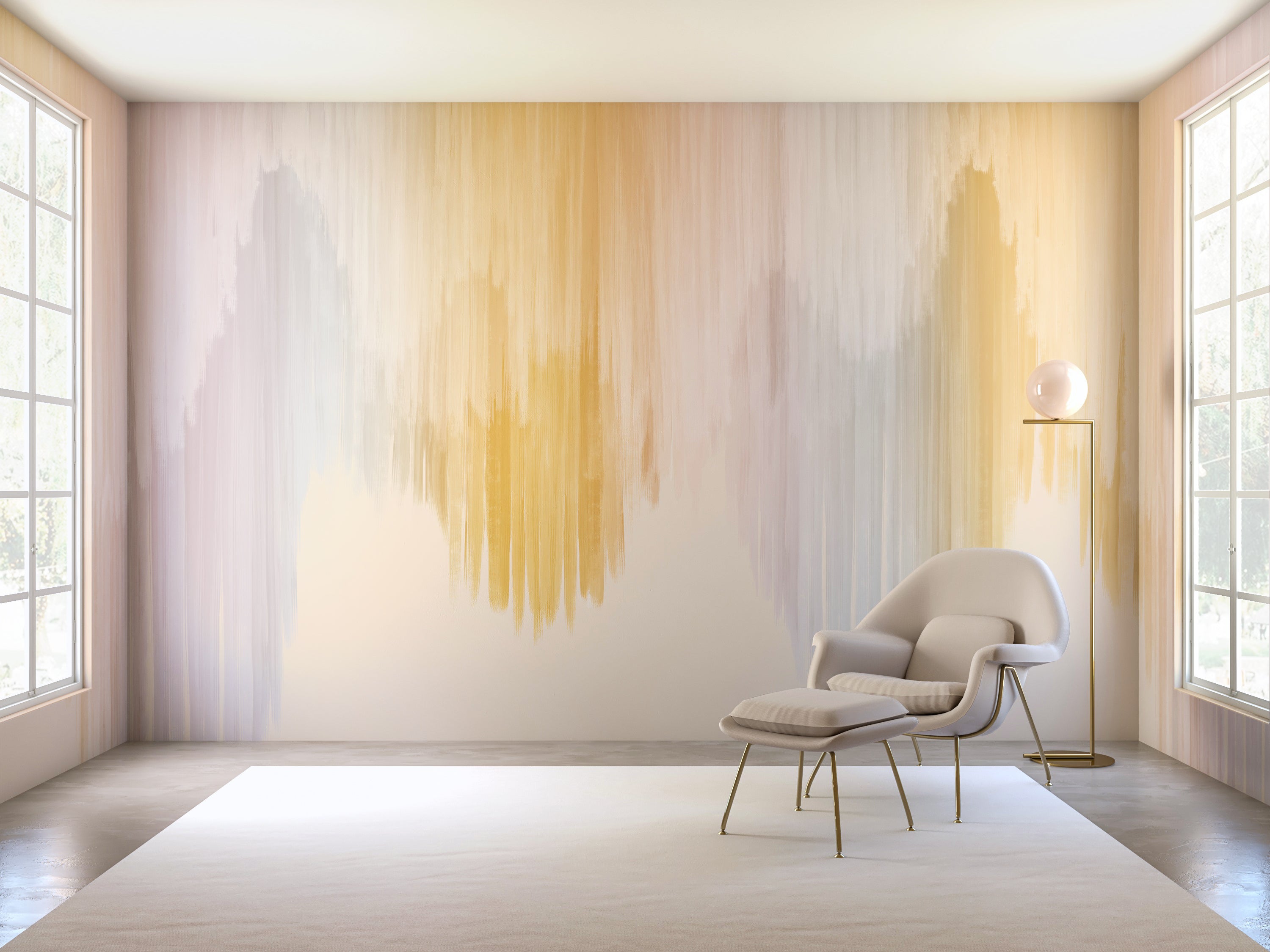 Wavelength© Mural Wallpaper in Pastel