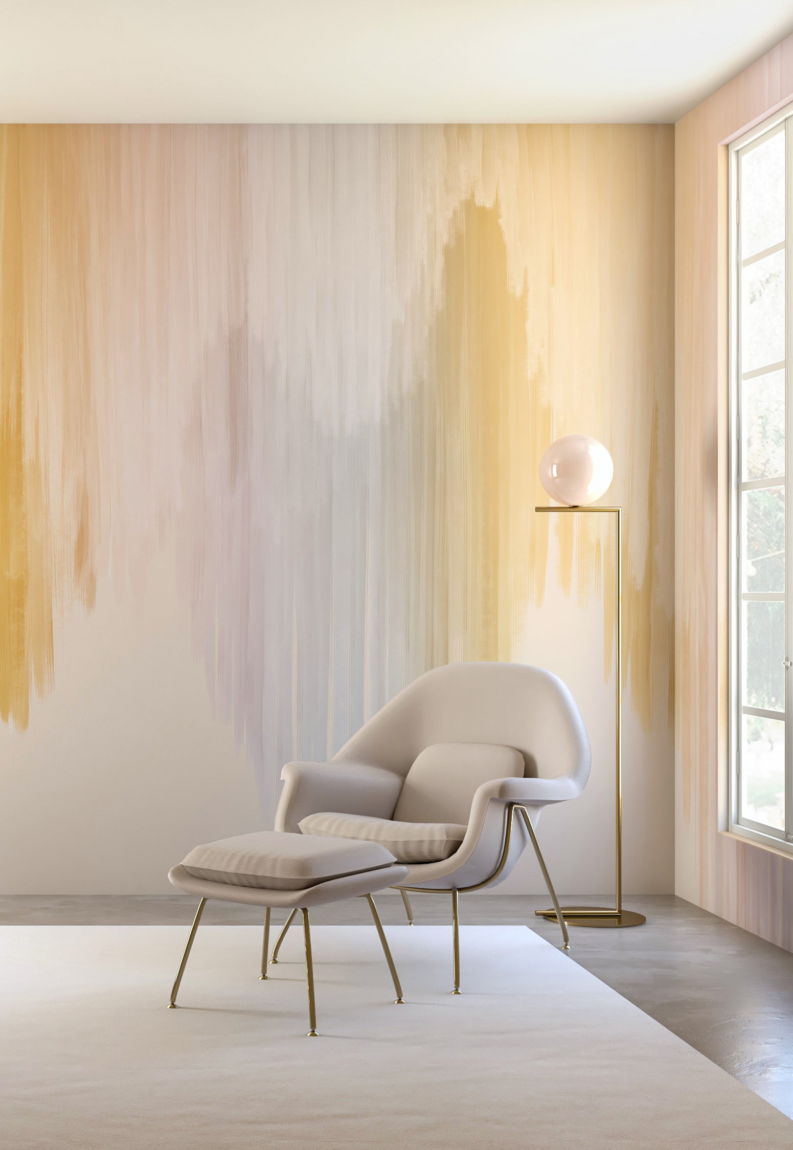 Wavelength© Mural Wallpaper in Pastel