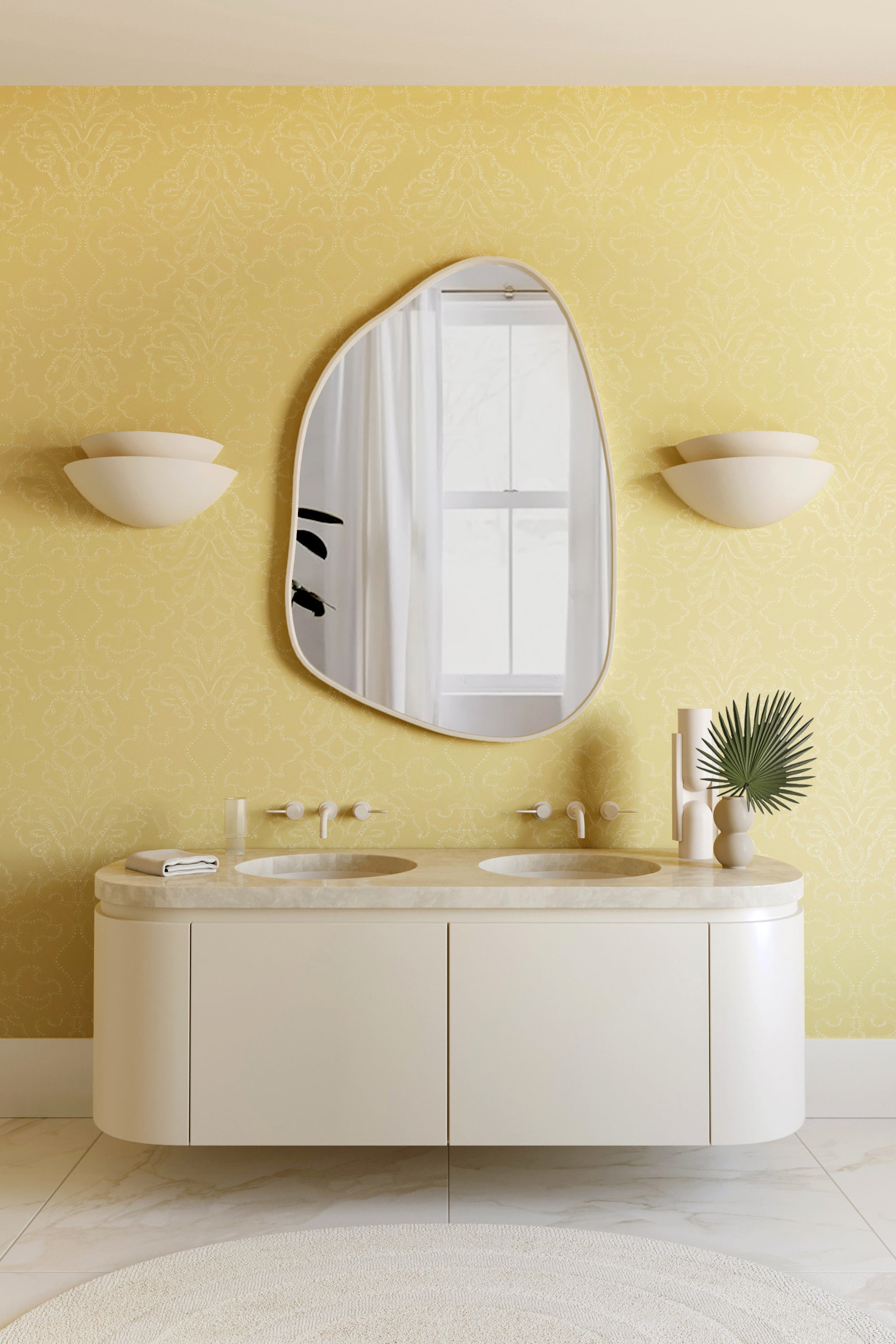 Western Damask© Wallpaper in Yellowstone