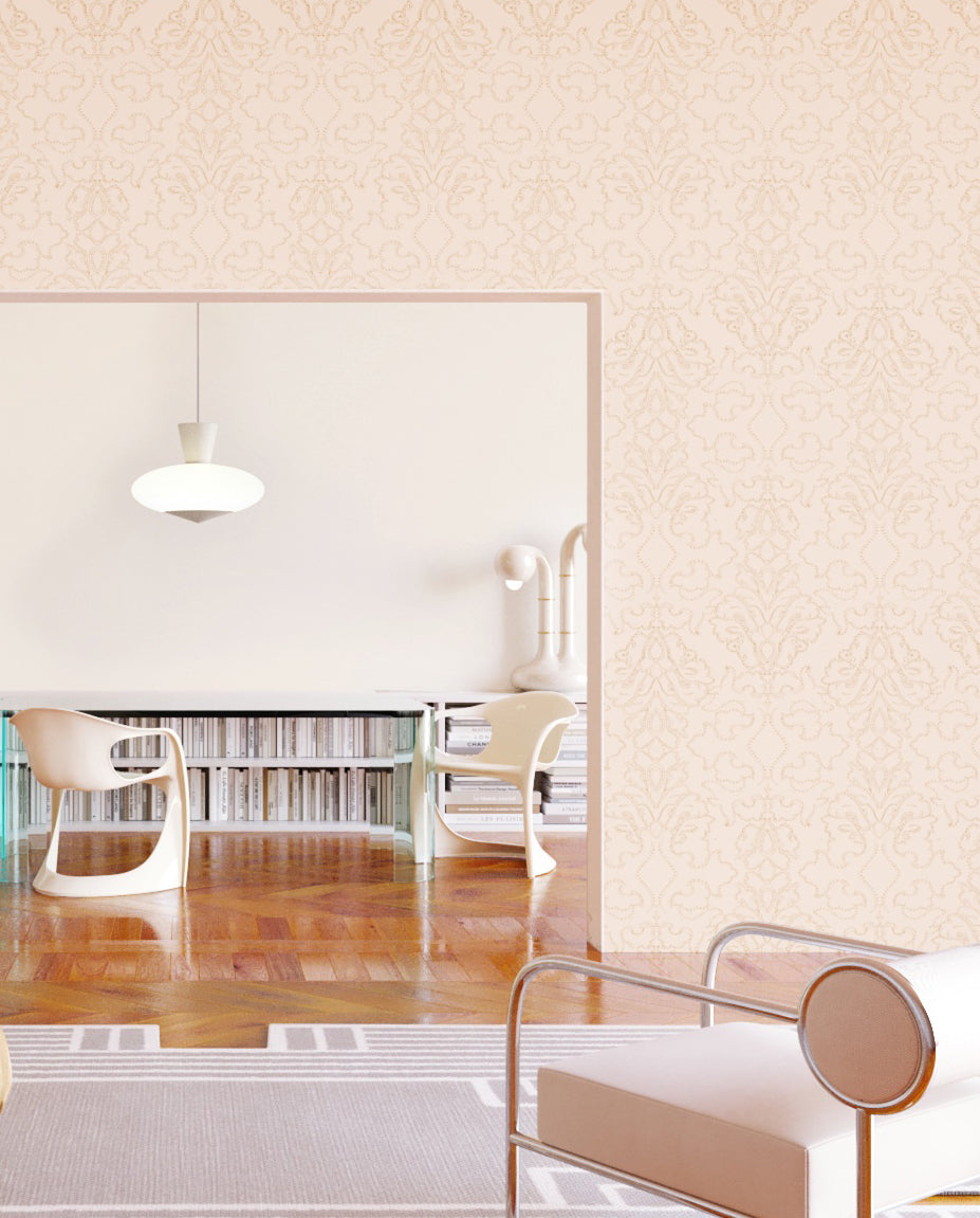 Western Damask© Wallpaper in Cob