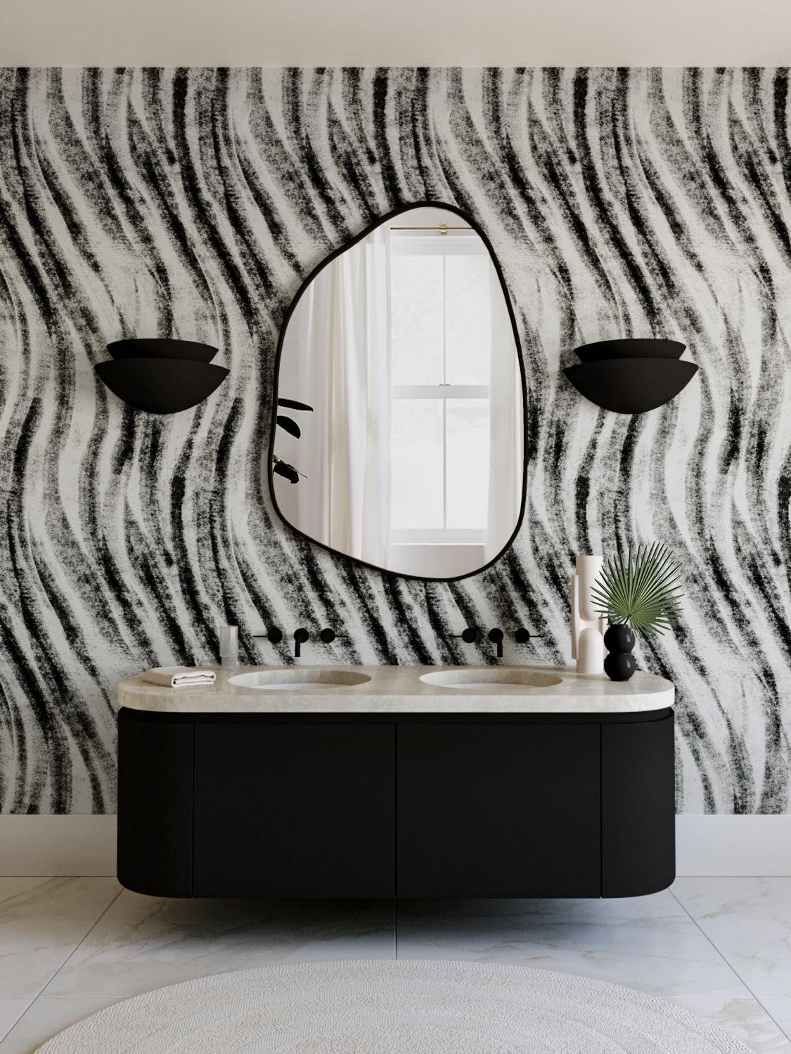 Western Trail© Wallpaper in Alabaster