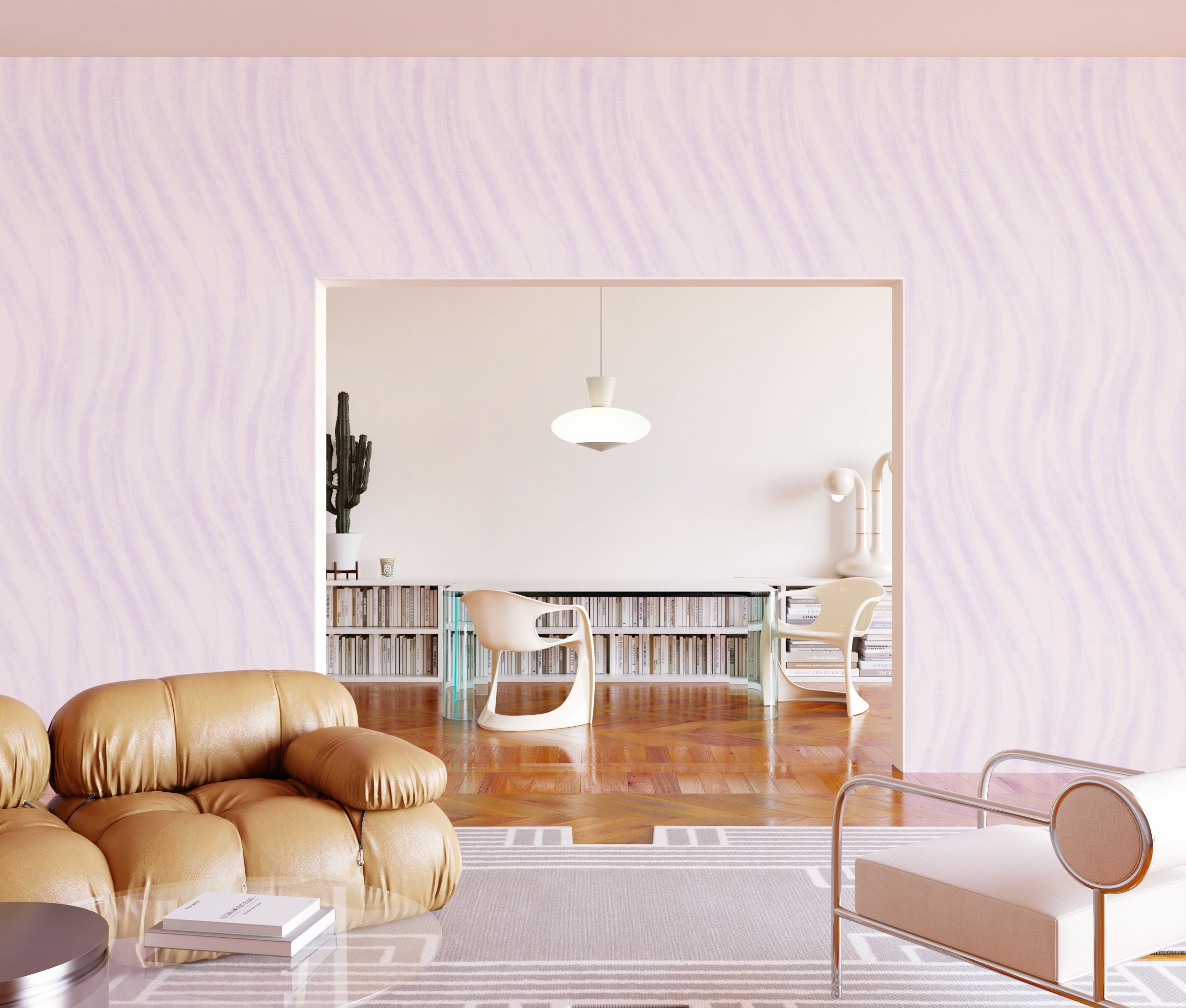 Western Trail© Wallpaper in Lilac