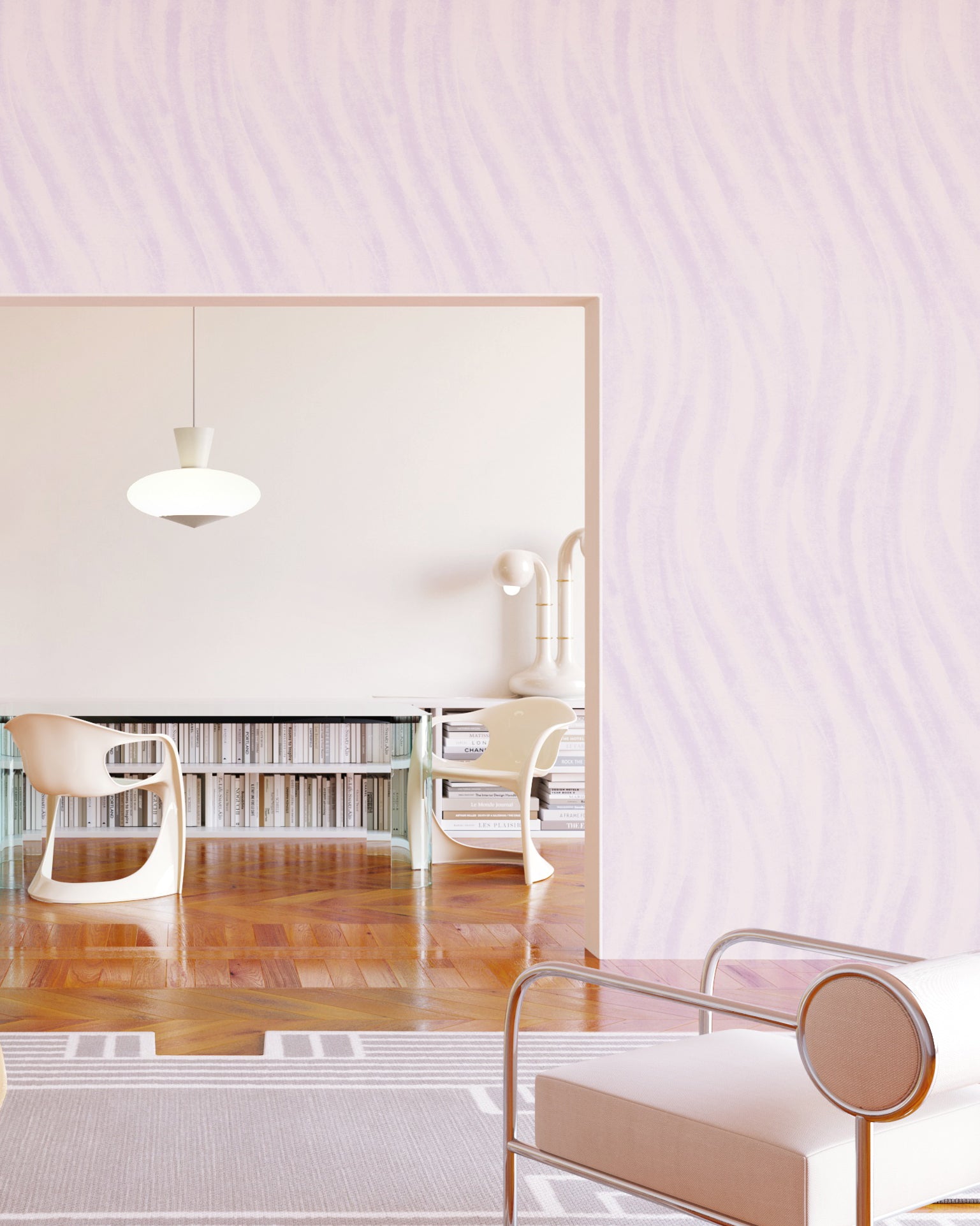 Western Trail© Wallpaper in Lilac