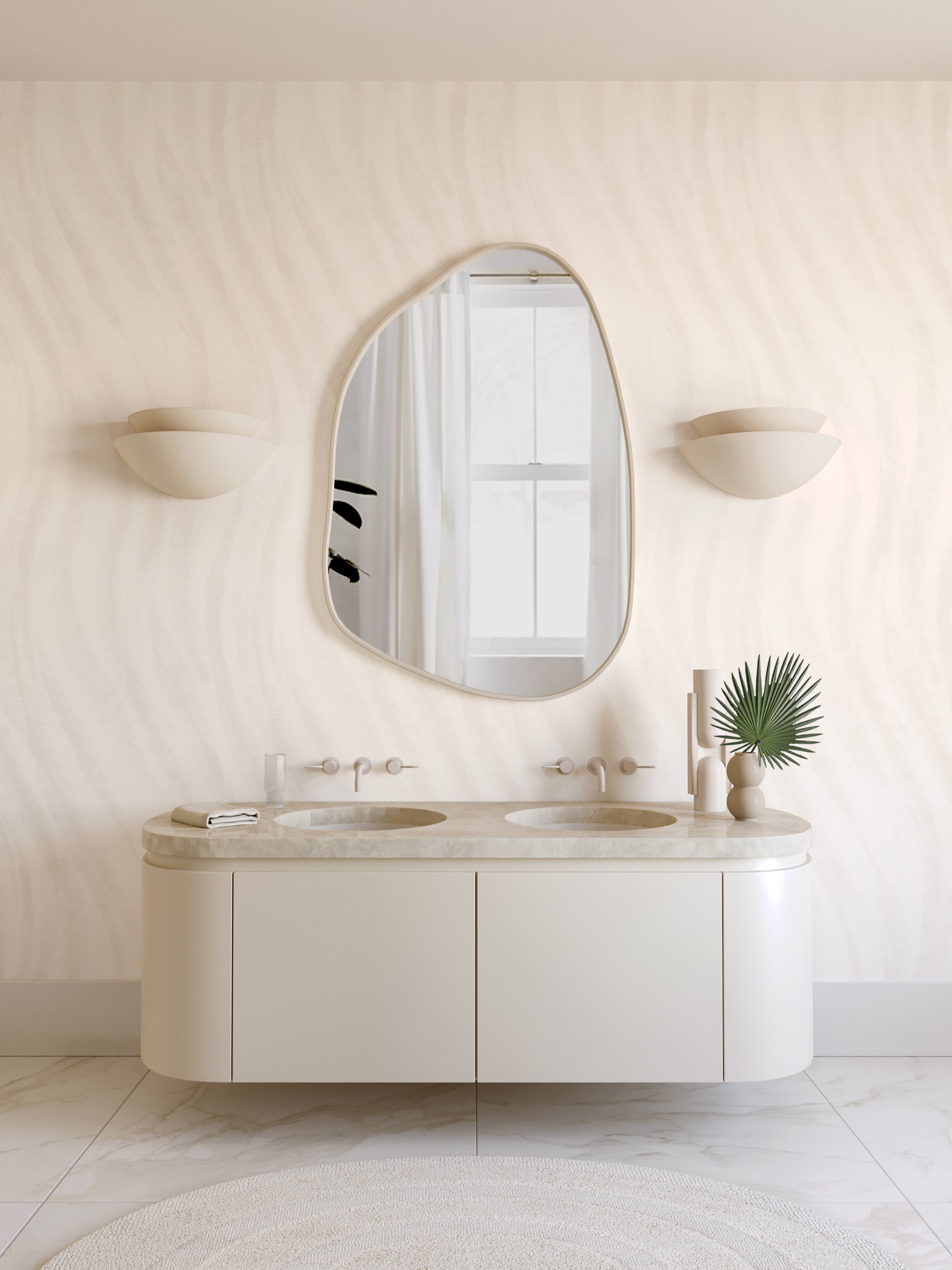 Western Trail© Wallpaper in Milk