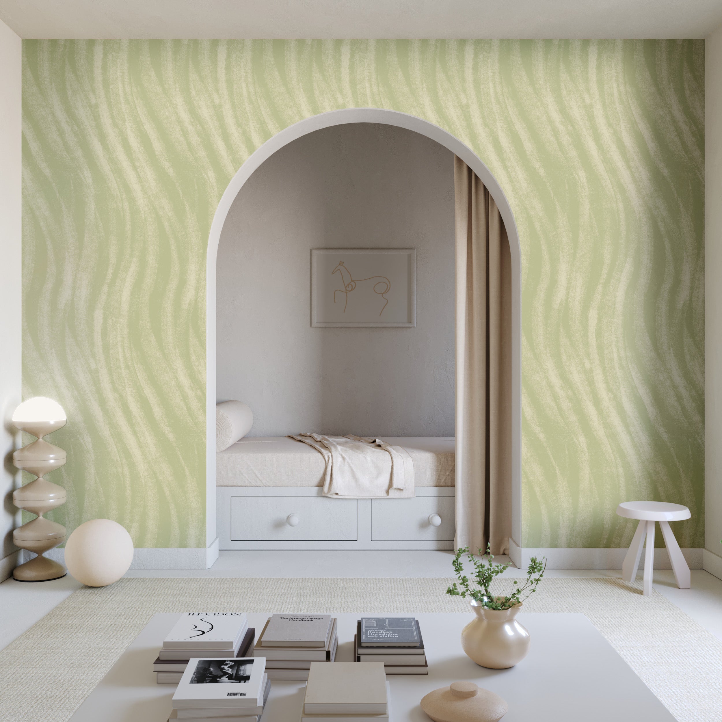 Western Trail© Wallpaper in Stonecrop