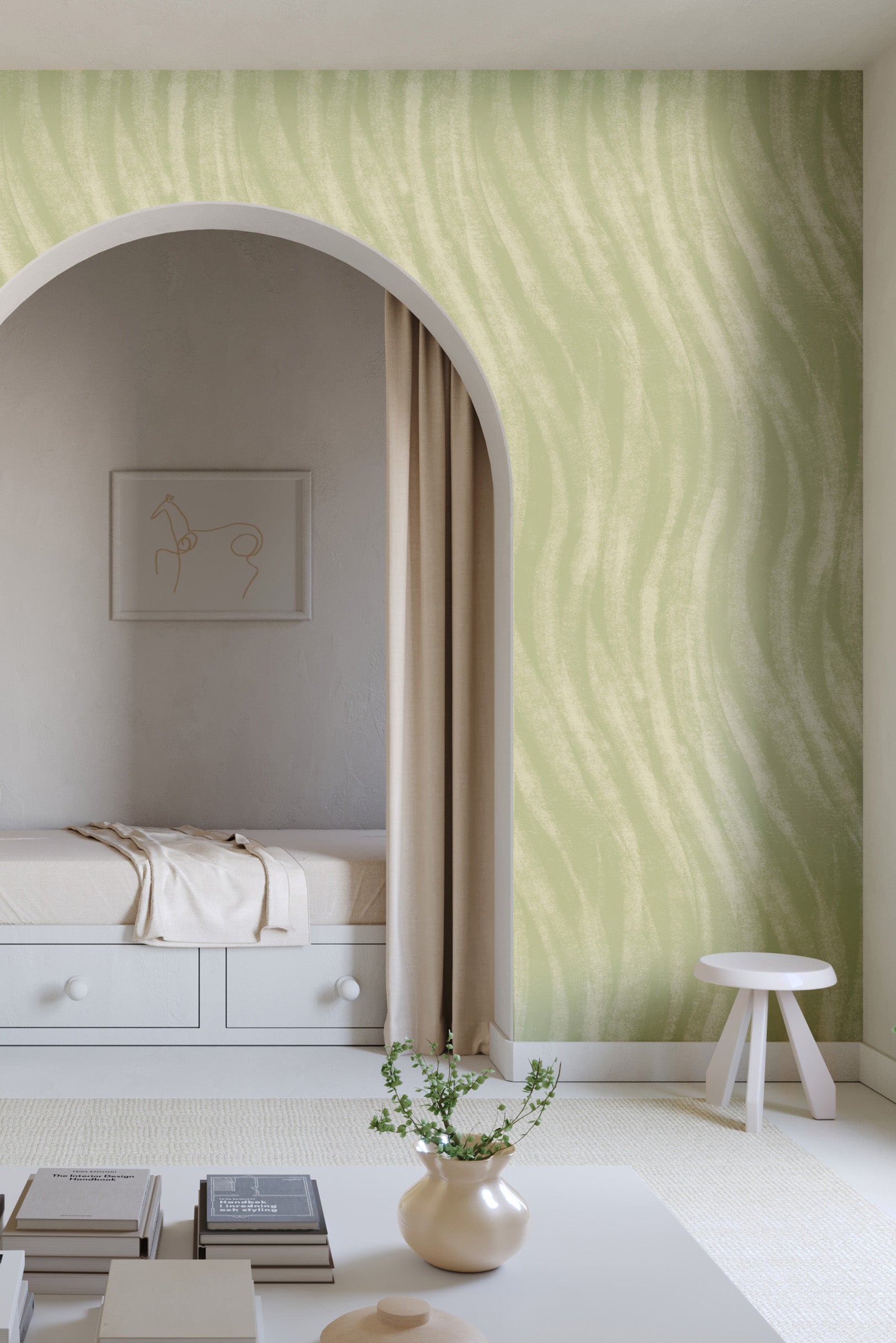 Western Trail© Wallpaper in Stonecrop