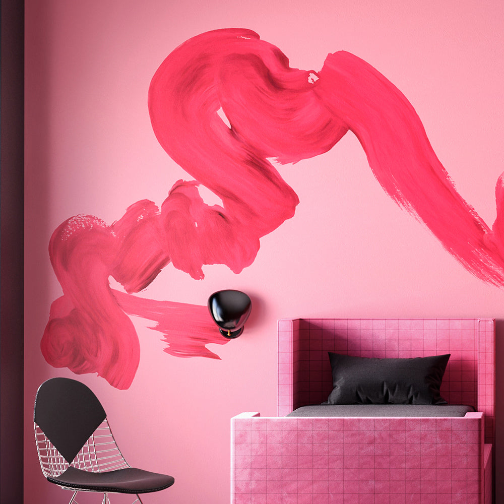 Abstract Art© Mural Wallpaper in Candy