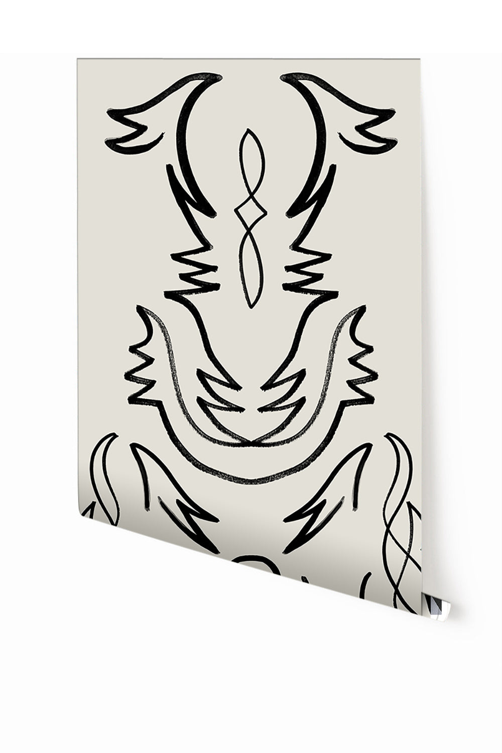 Side Saddle© Wallpaper in Alabaster