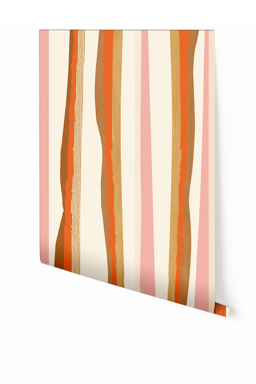 Longitude© Mural Wallpaper in Aperol