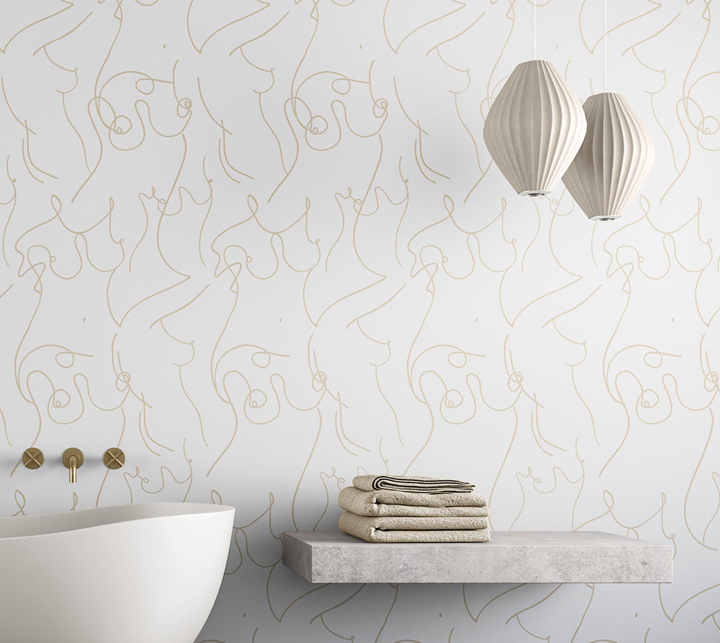 Bosom© Wallpaper in Nude