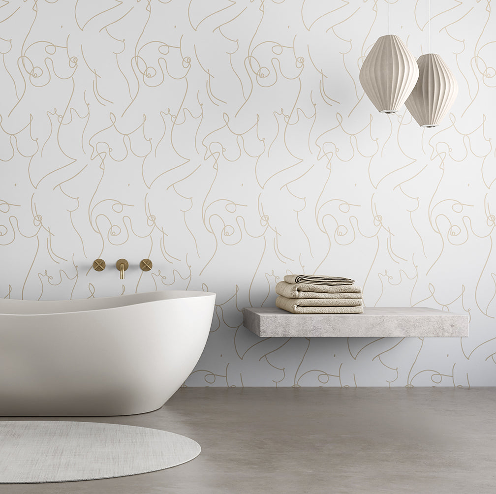 Bosom© Wallpaper in Nude