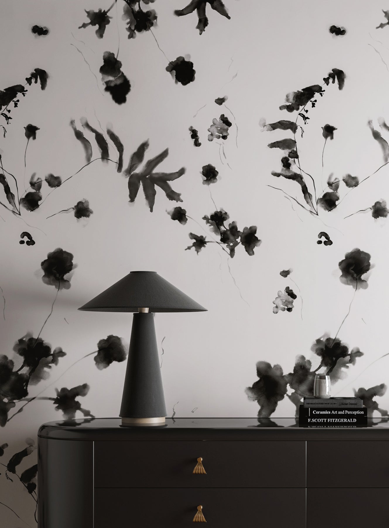 Greenhouse© Wallpaper in Ebony