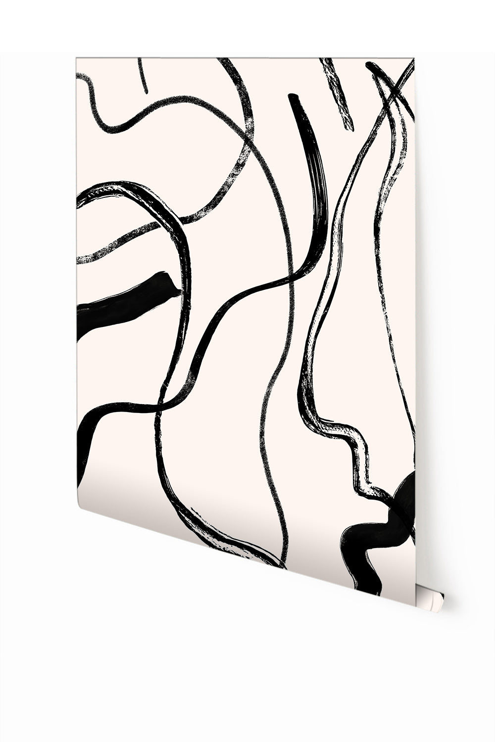 Terrain© Mural Wallpaper in Black + Cremé