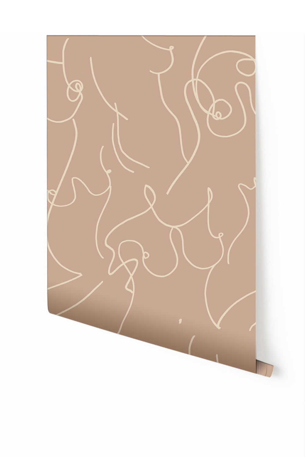 Bosom© Wallpaper in Dusty Rose