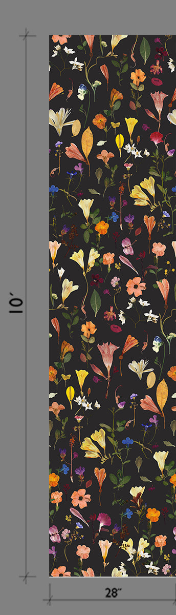 Botanic Bloom© Wallpaper in Black