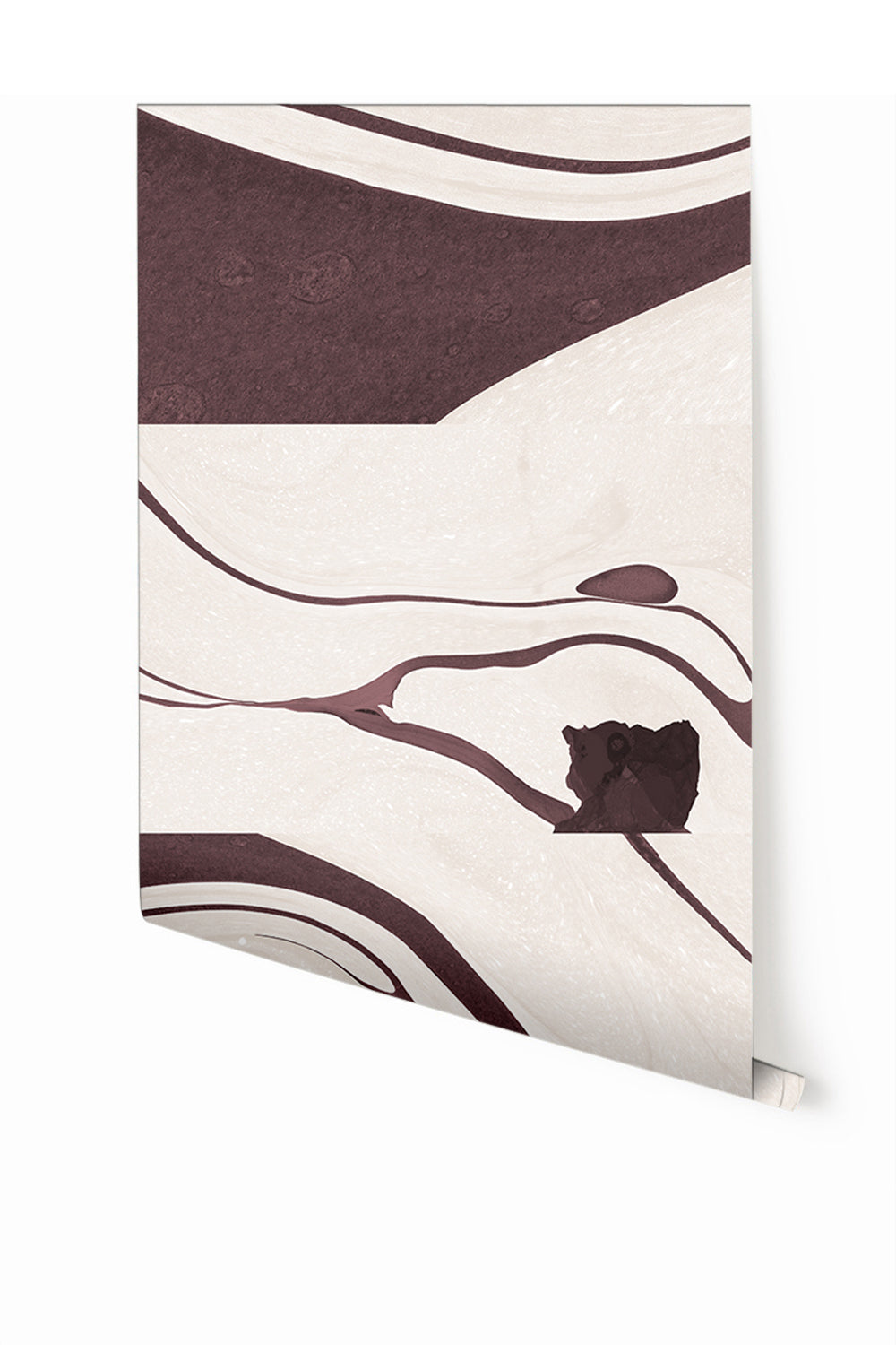 Magma© Wallpaper in Cabernet