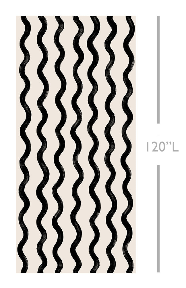 Cassette© Wallpaper in Black + Cremé