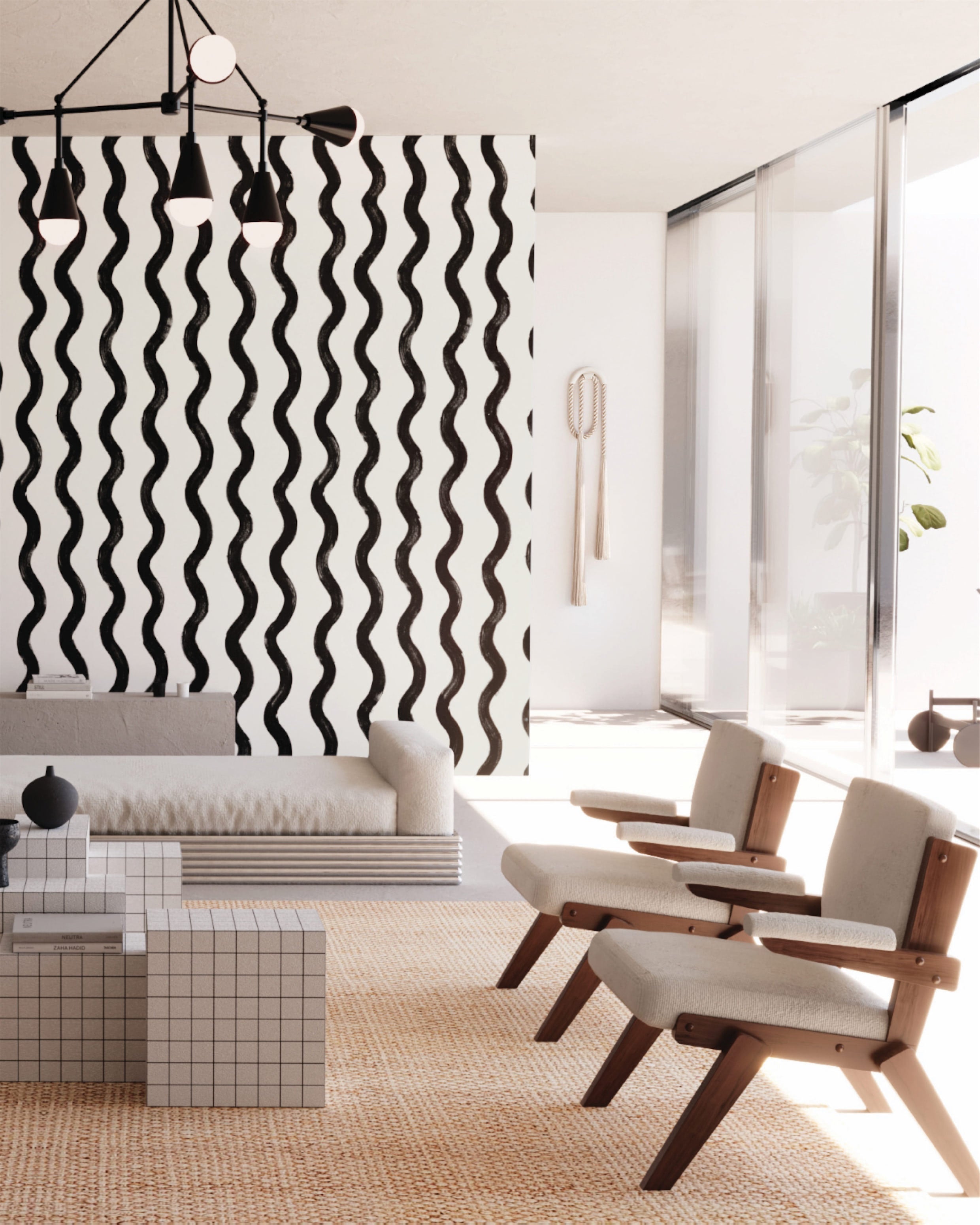 Cassette© Wallpaper in Black + White