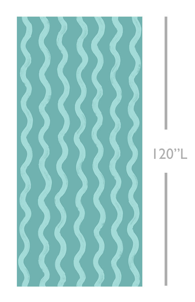 Cassette© Wallpaper in Lagoon