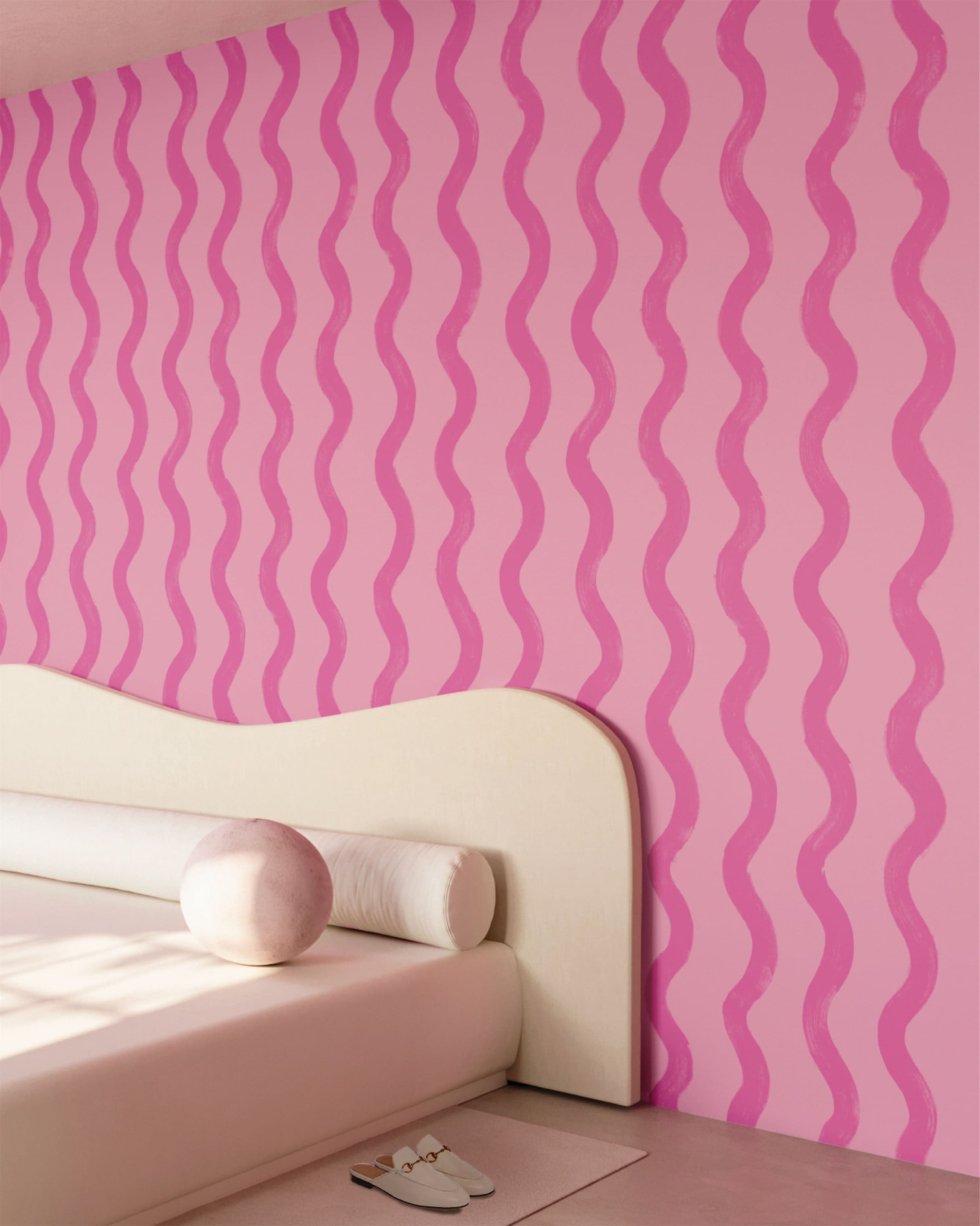 Cassette© Wallpaper in Pretty in Pink