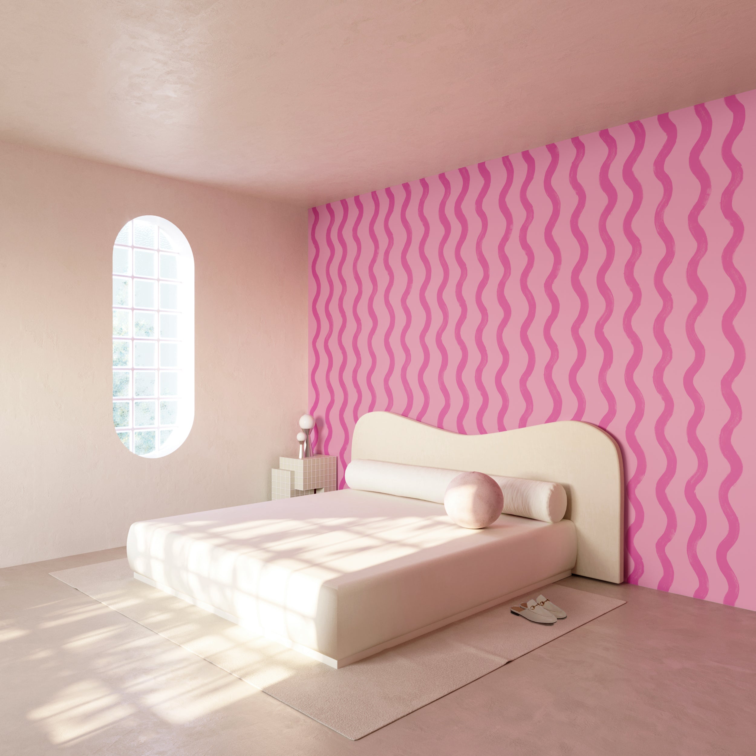 Cassette© Wallpaper in Pretty in Pink