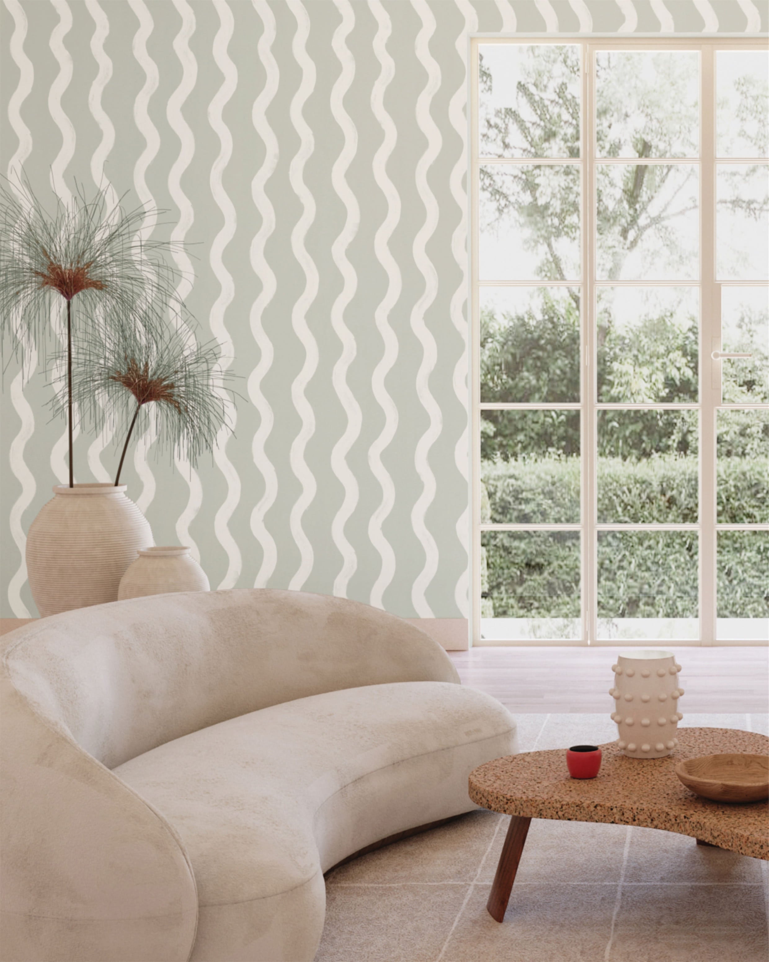 Cassette© Wallpaper in Soapstone