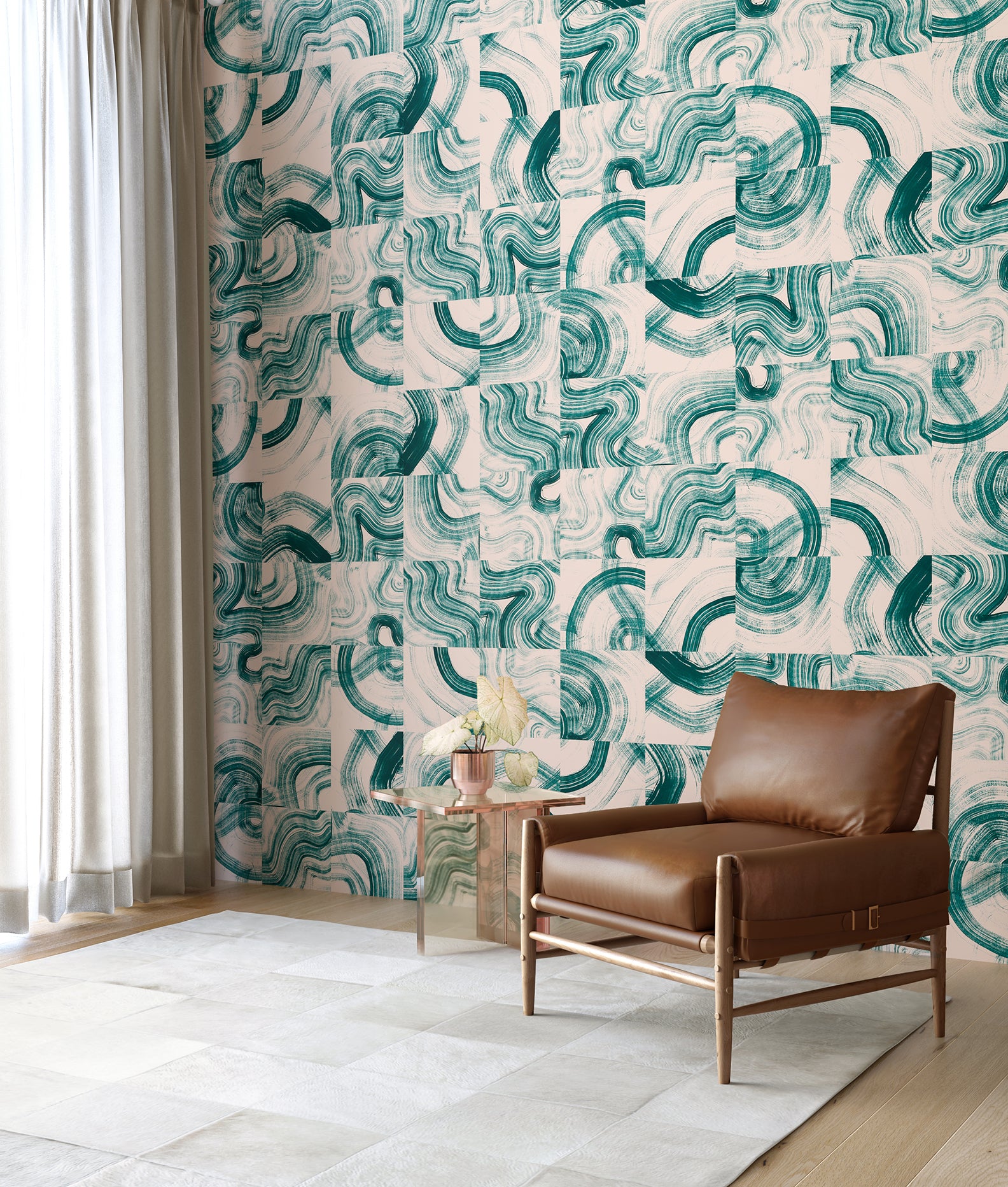 Sediment #3© Wallpaper in Emerald