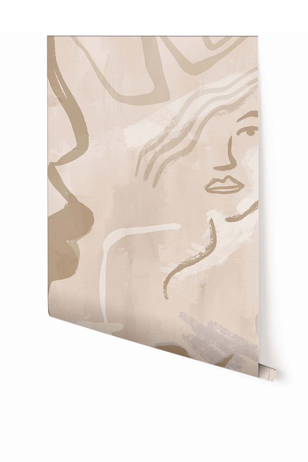 Famke© Mural Wallpaper in Cremé