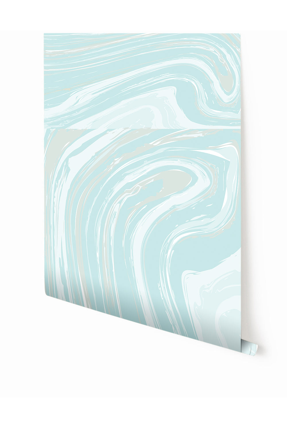 Crystalline© Wallpaper in Aqua