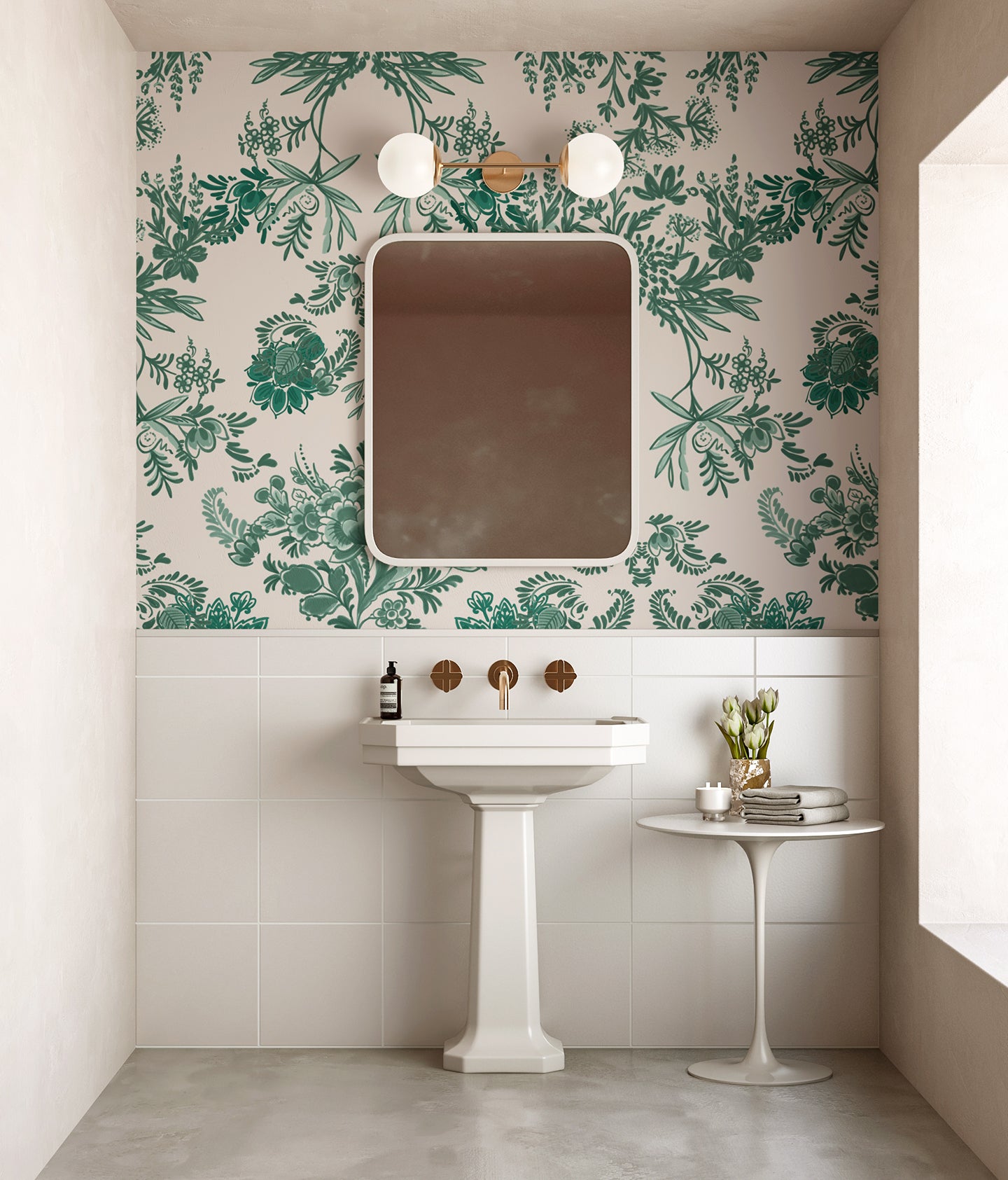 Delft© Mural Wallpaper in Green