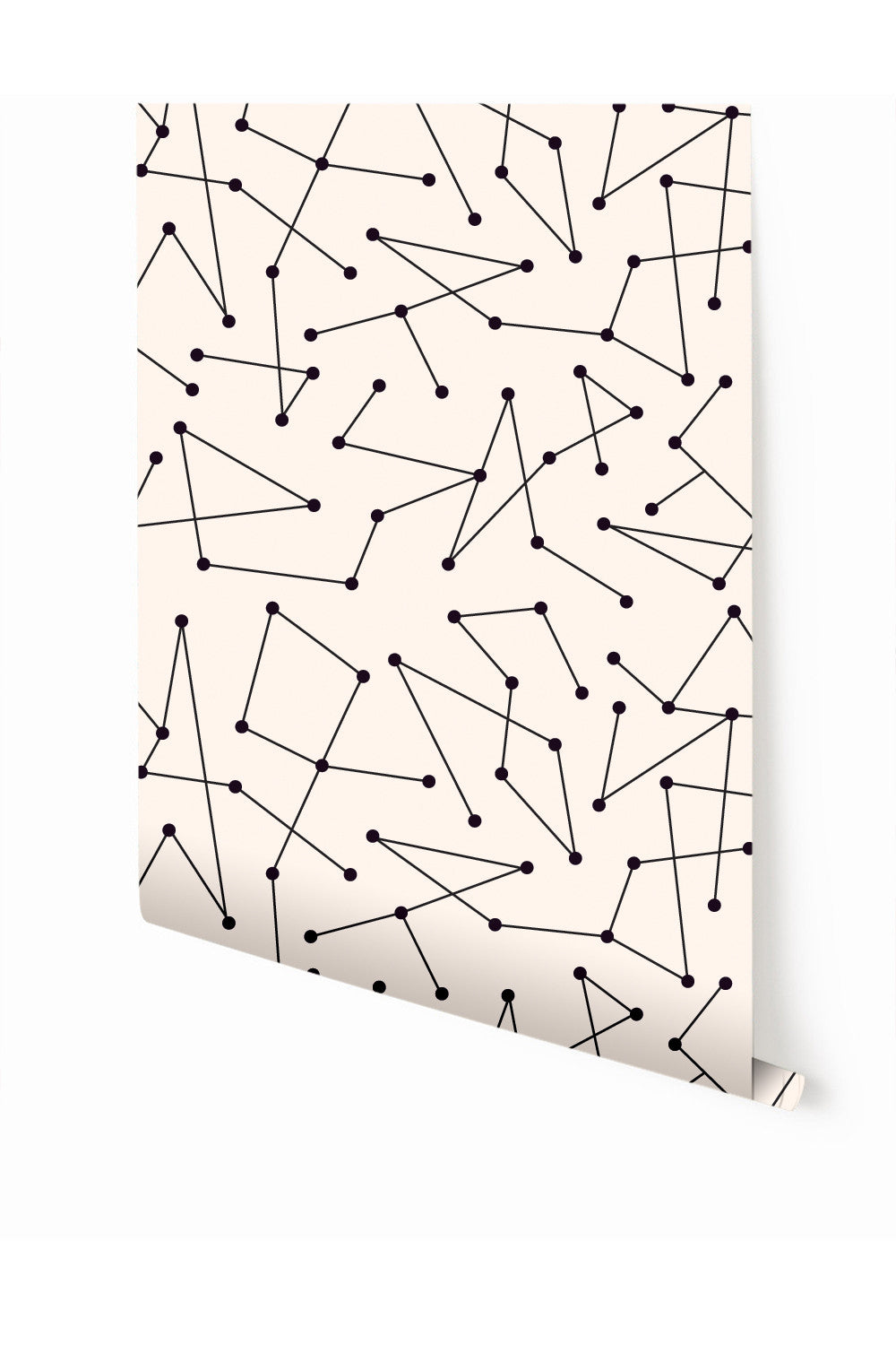 Dot to Dot© Wallpaper in Black + Cremé