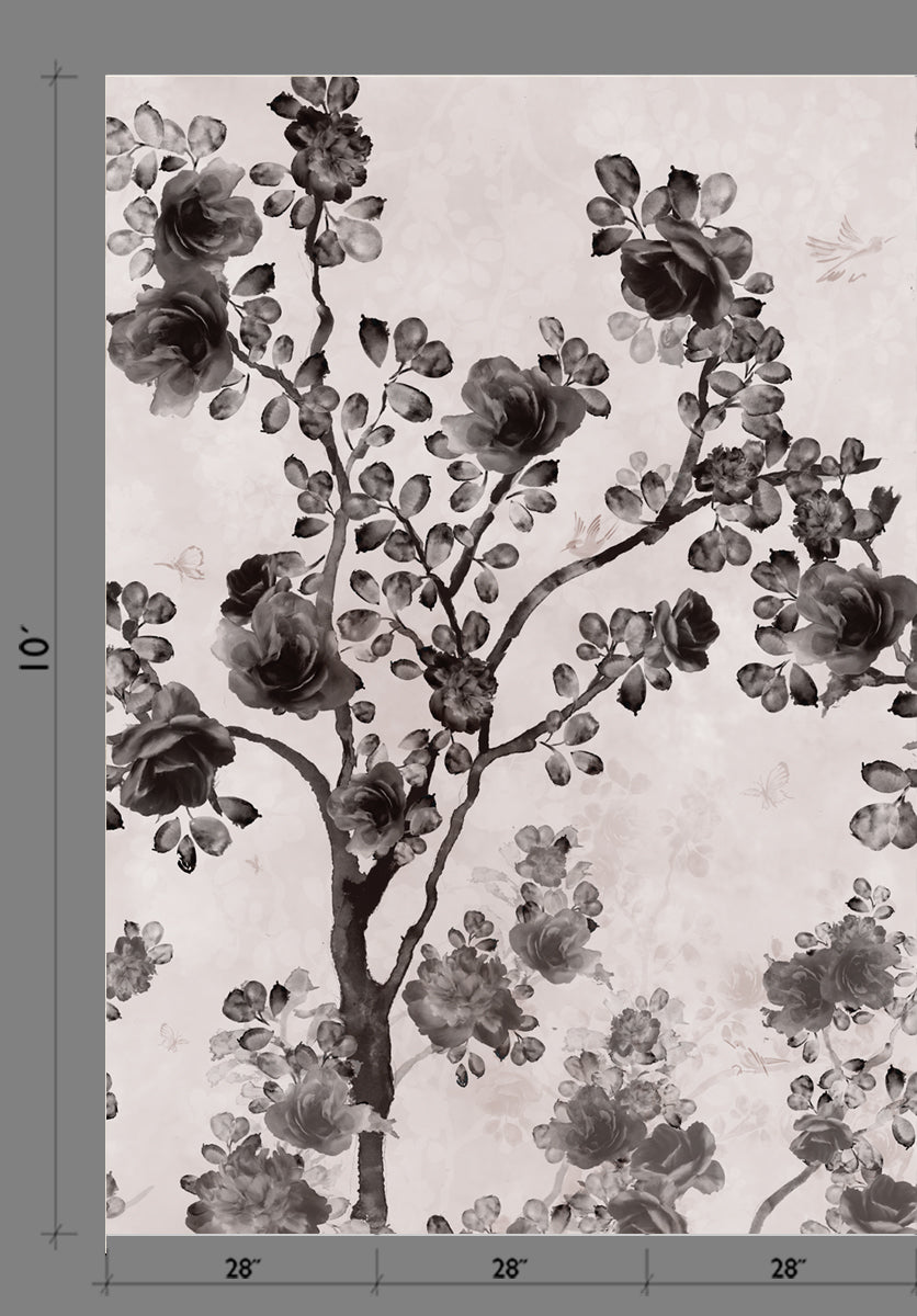 Eden© Mural Wallpaper in Noir