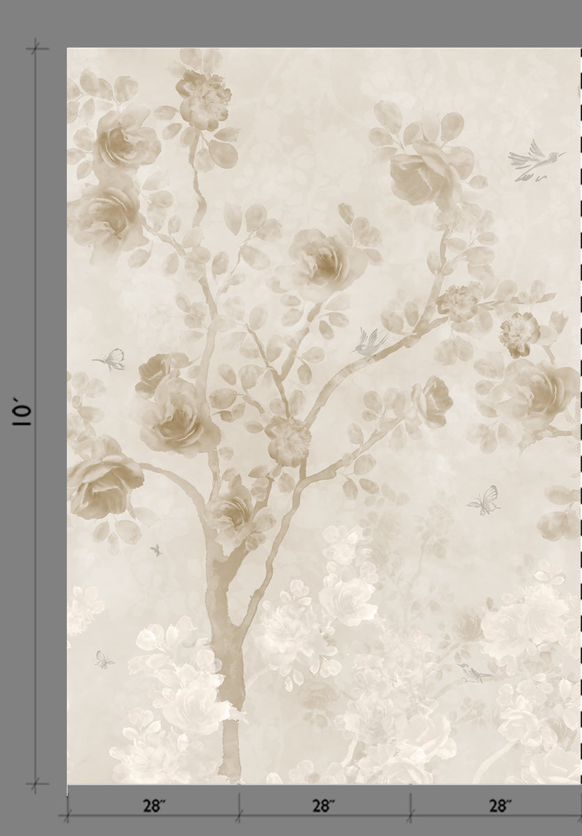 Eden© Mural Wallpaper in Cremé