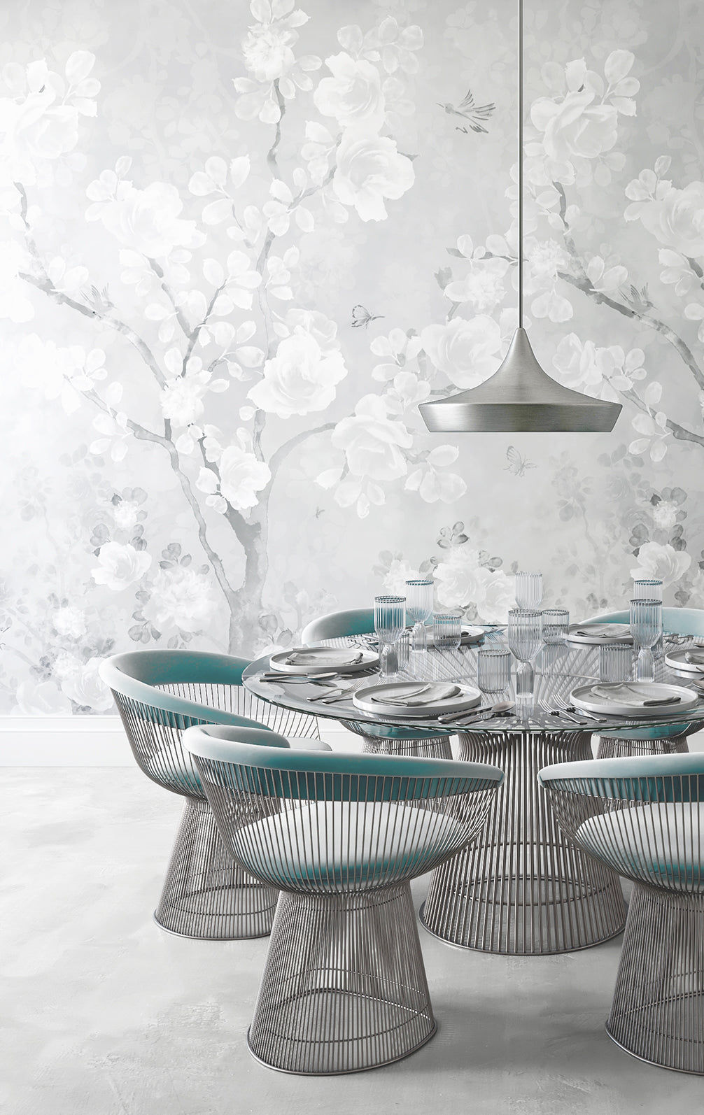 Eden© Mural Wallpaper in Grey