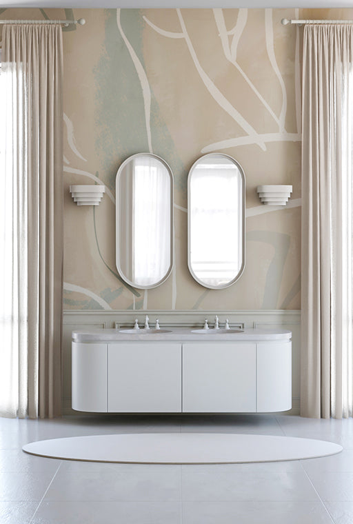 Famke© Mural Wallpaper in Ocean