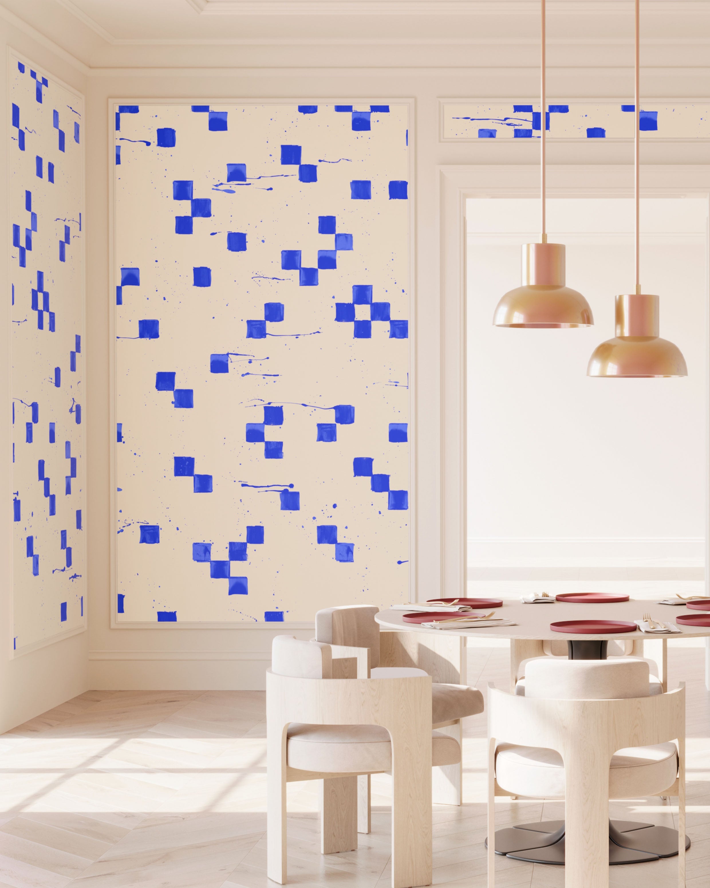 Finali© Wallpaper in Cobalt