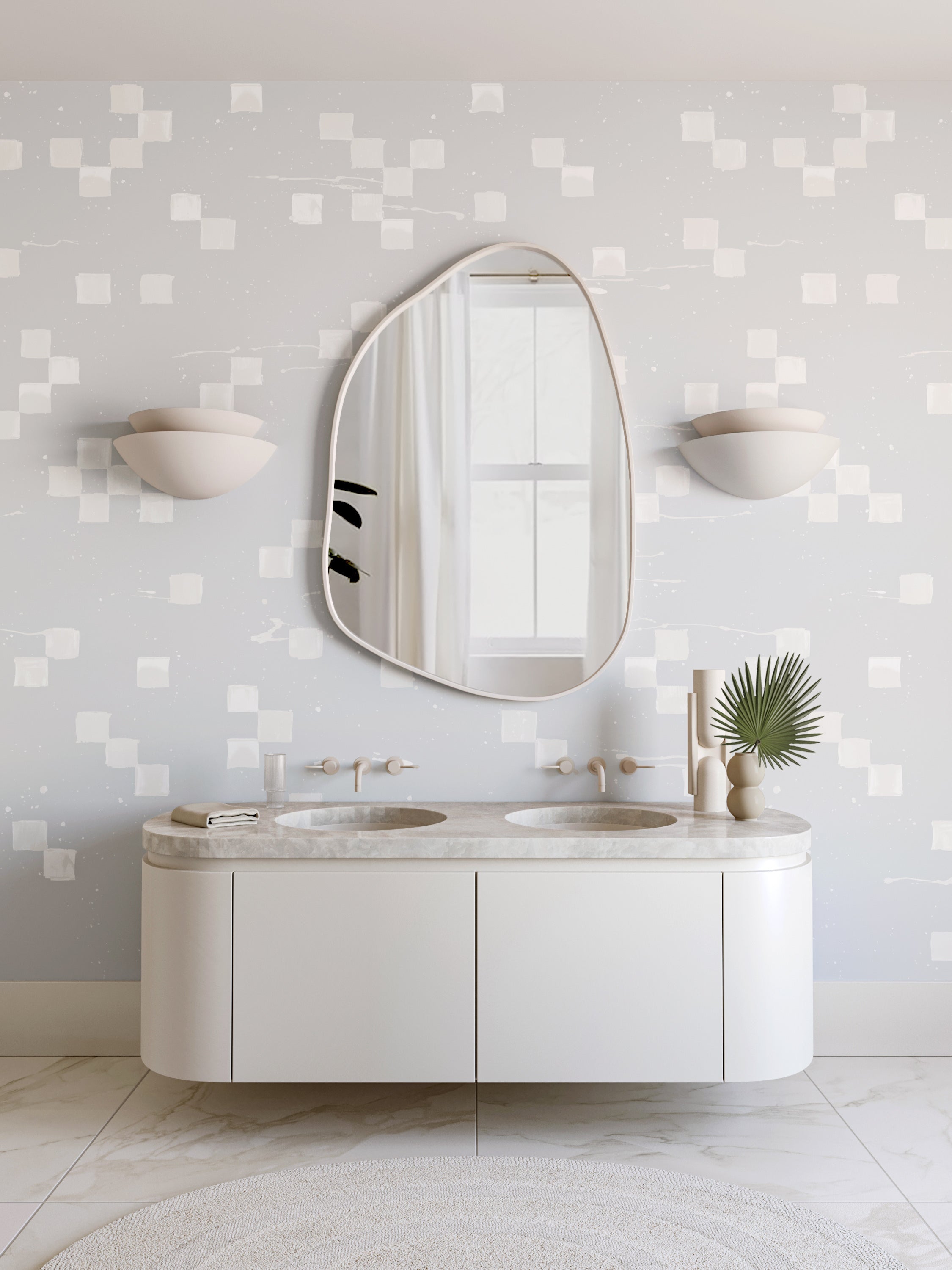 Finali© Wallpaper in Warm Grey