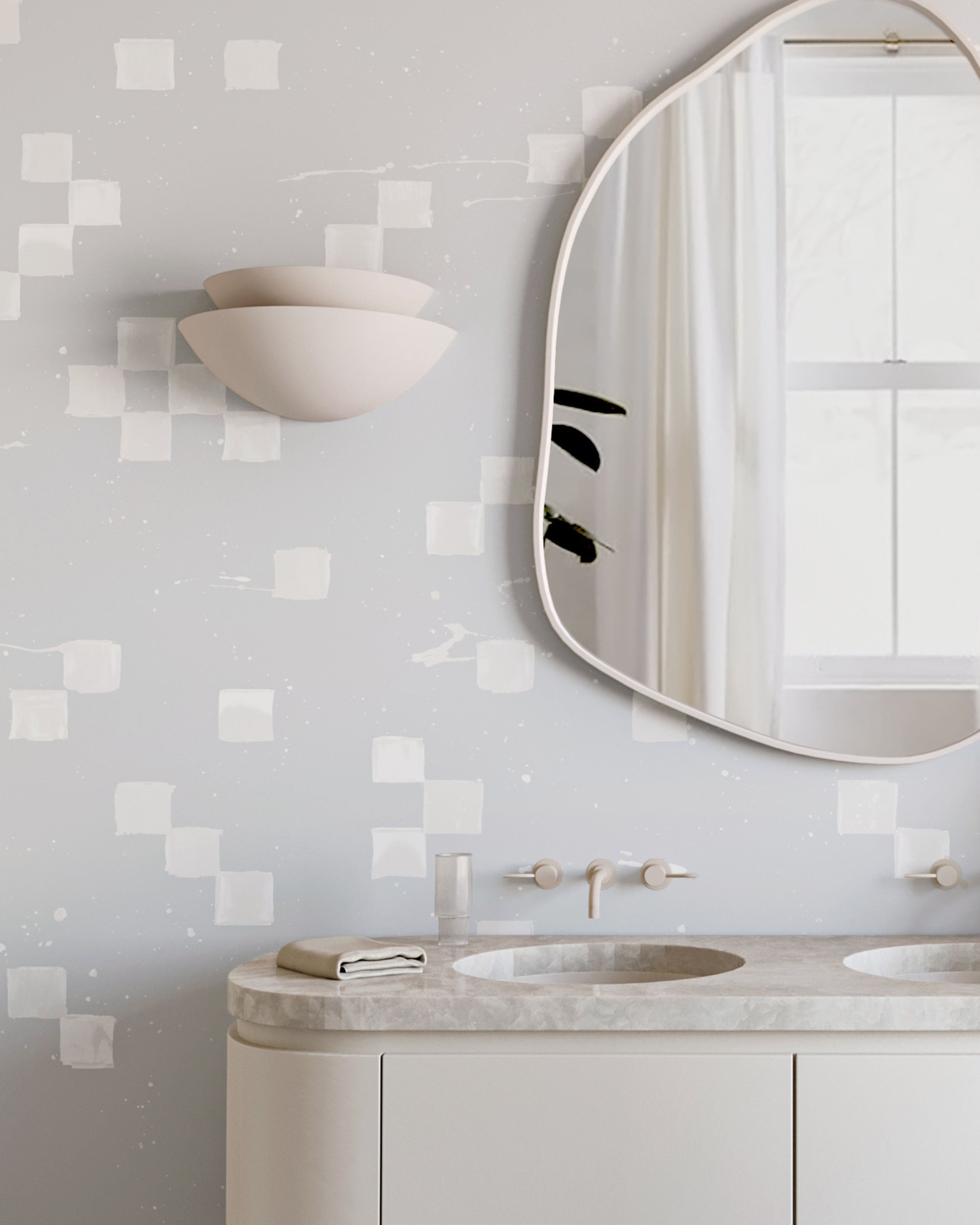 Finali© Wallpaper in Warm Grey