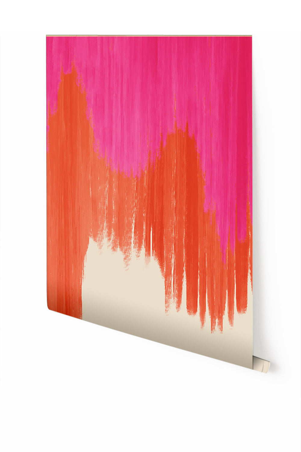Wavelength© Mural Wallpaper in Fuchsia