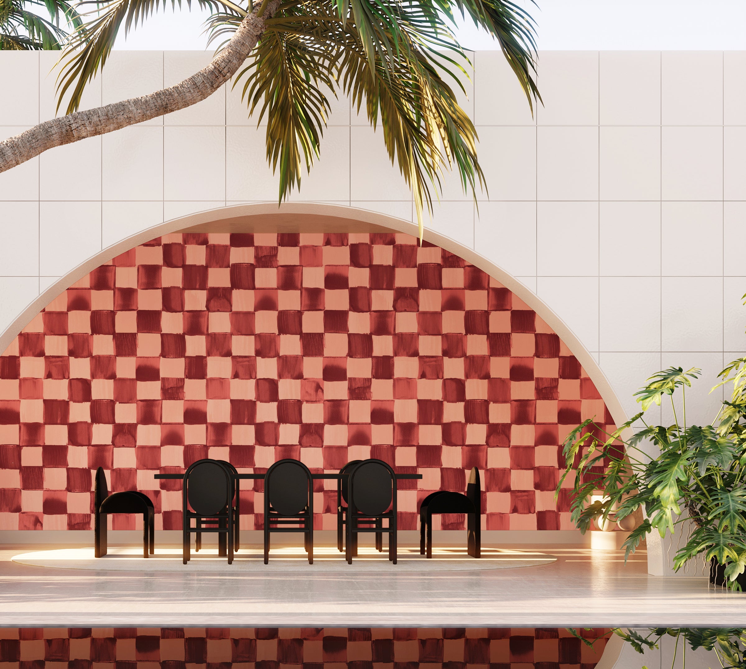 Grande© Wallpaper in Lipstick