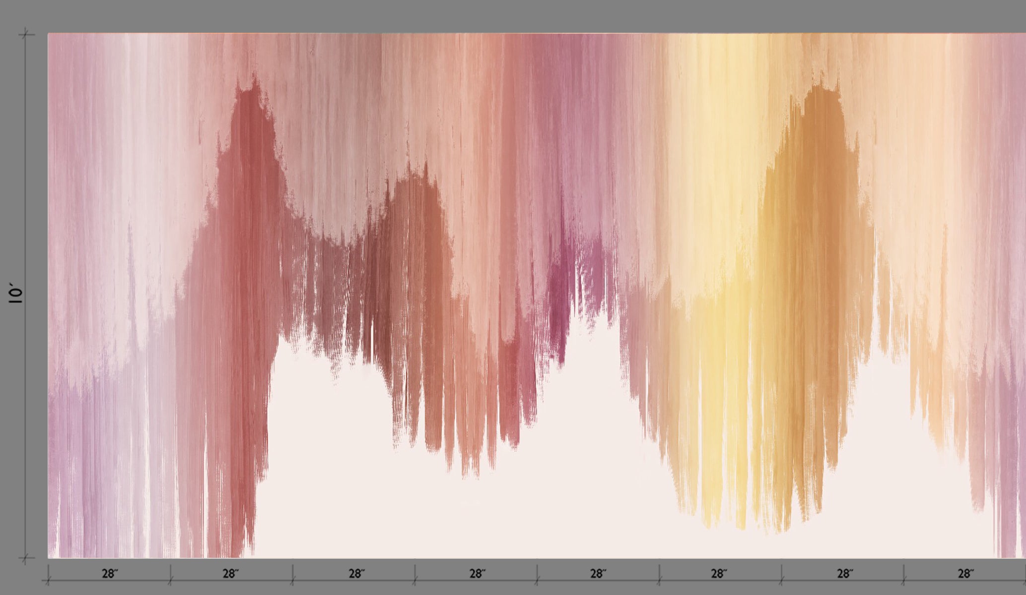 Wavelength© Mural Wallpaper in Lilac