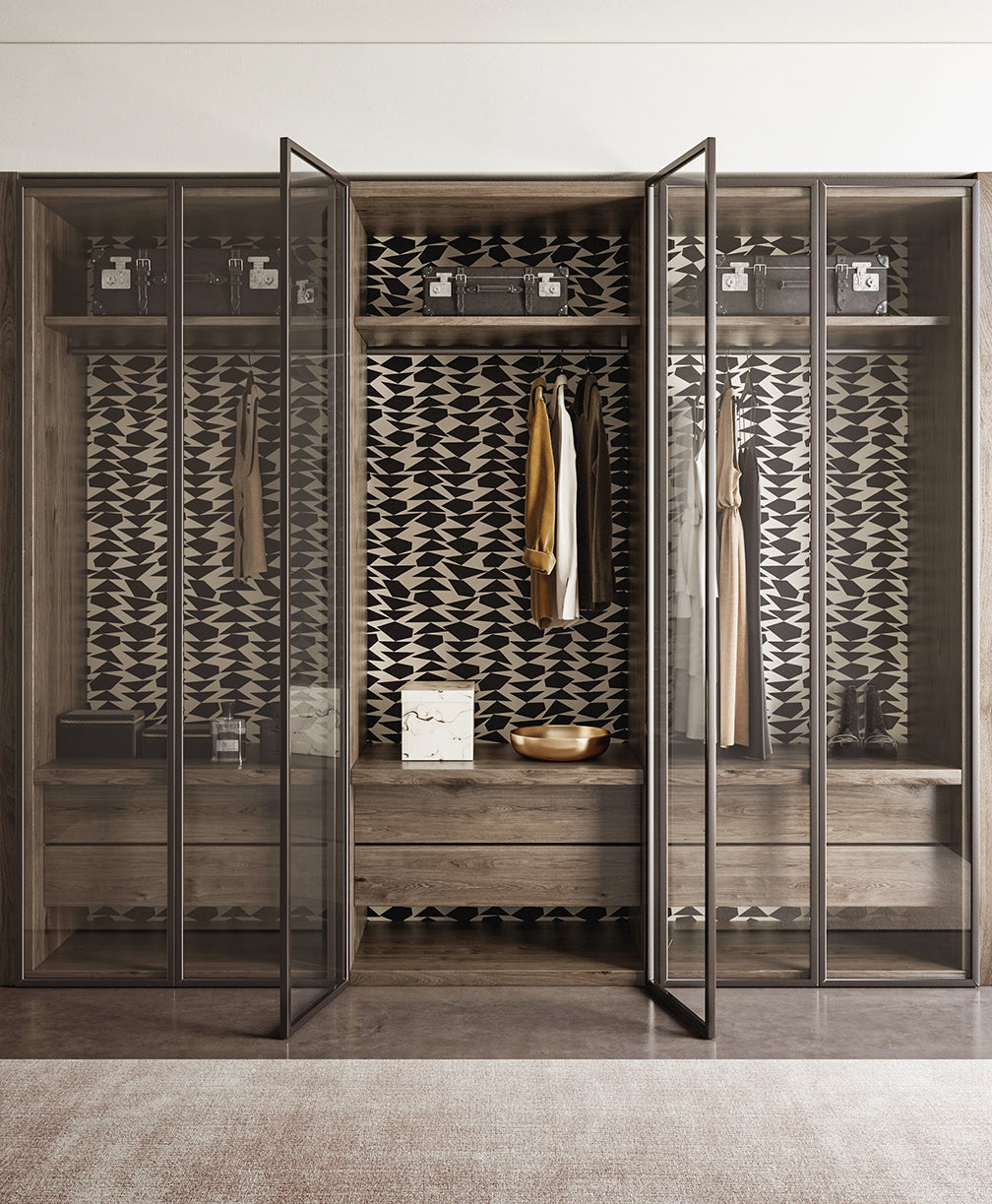 Marfa© Wallpaper in Black + Cremé