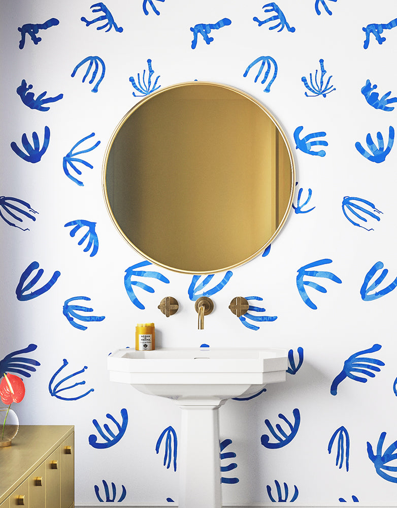 Coral© Wallpaper in Blue