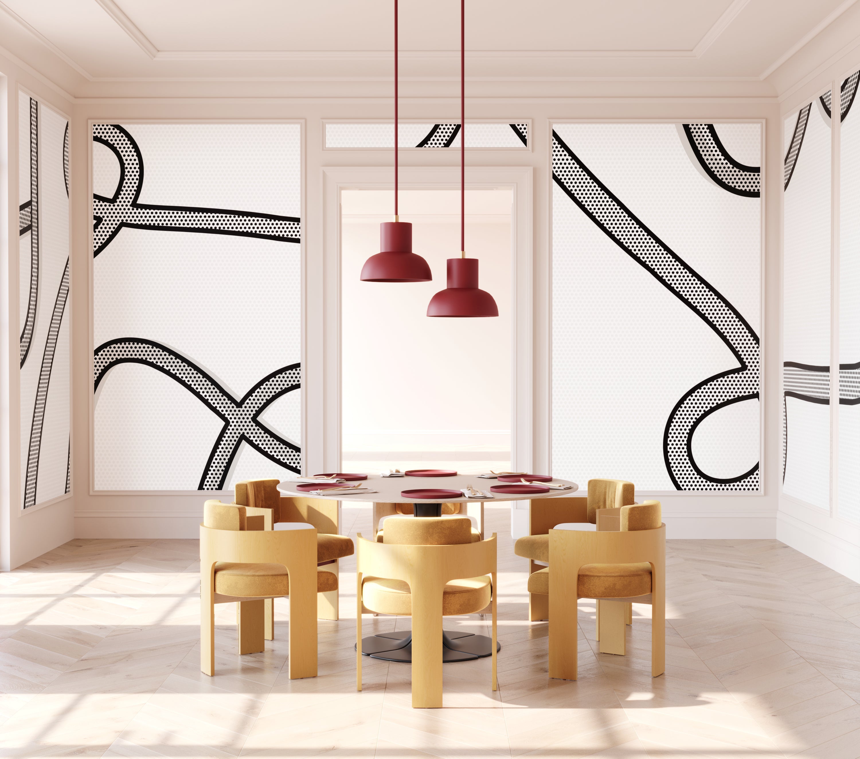 McFly© Mural Wallpaper in Black + White