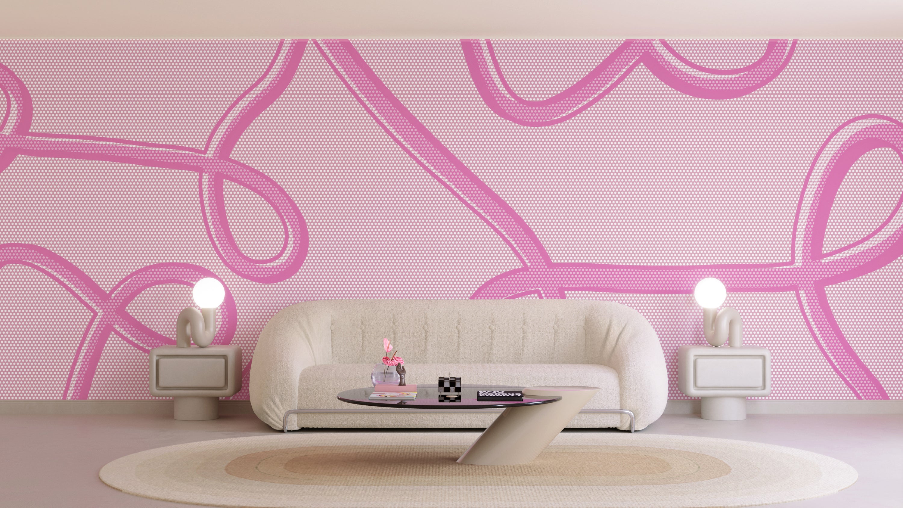 McFly© Mural Wallpaper in Pretty in Pink