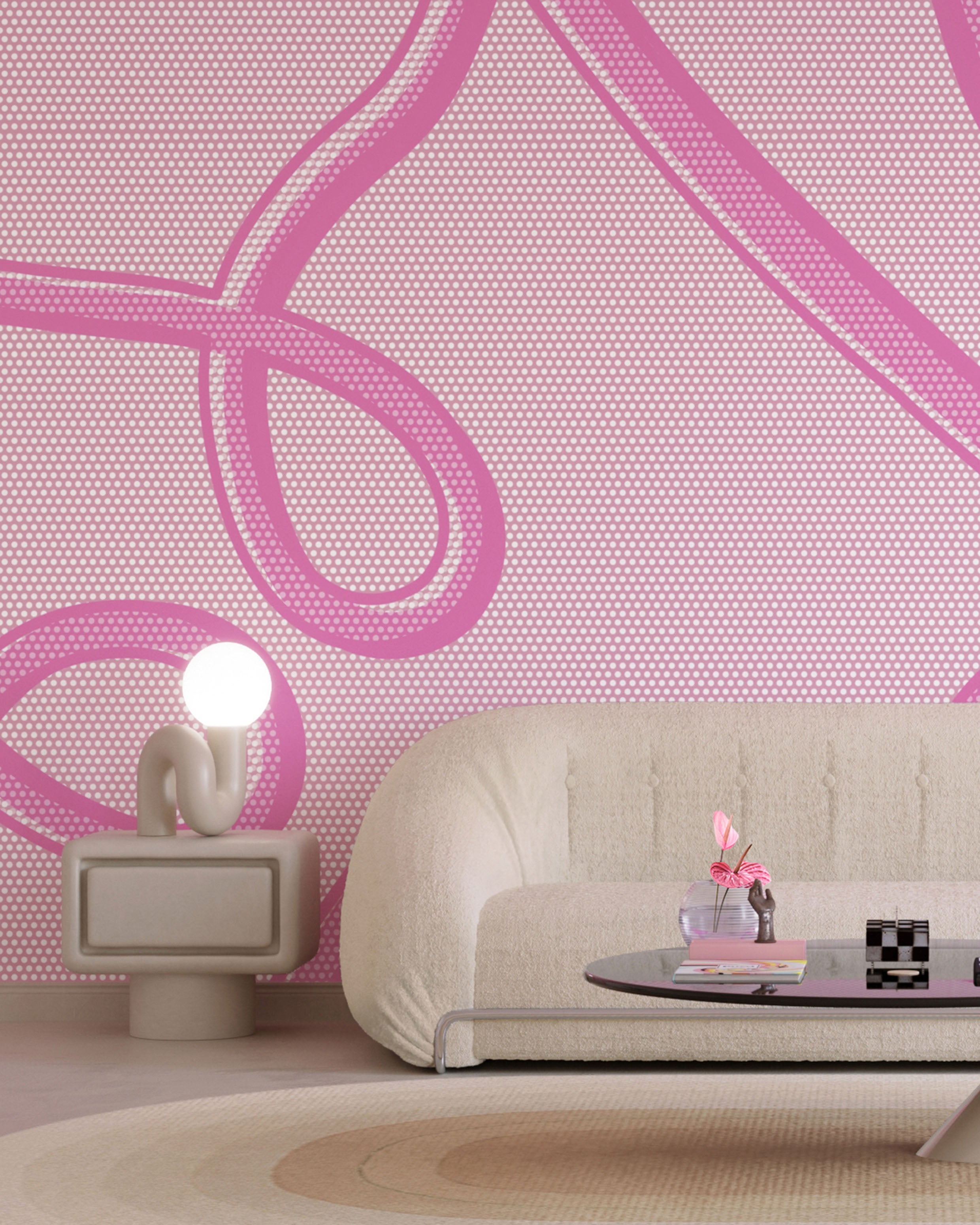 McFly© Mural Wallpaper in Pretty in Pink