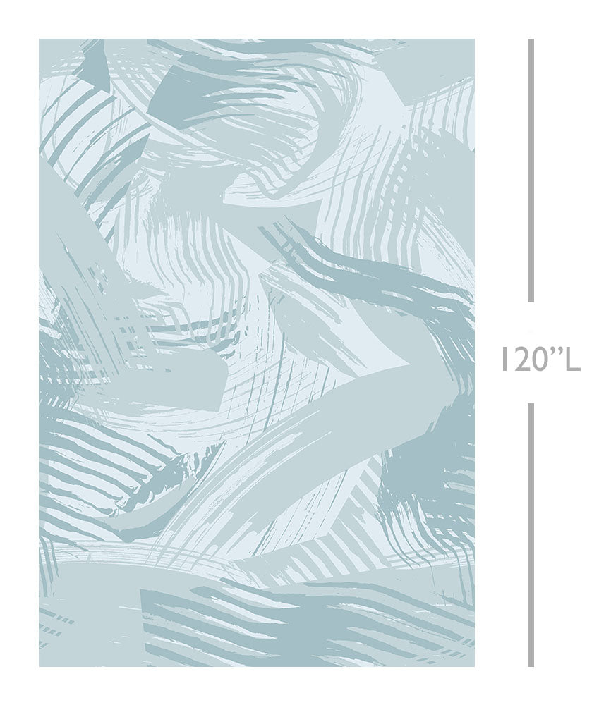 Mixed Tape© Mural Wallpaper in Blue