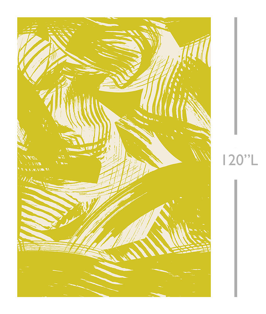 Mixed Tape© Mural Wallpaper in Chartreuse