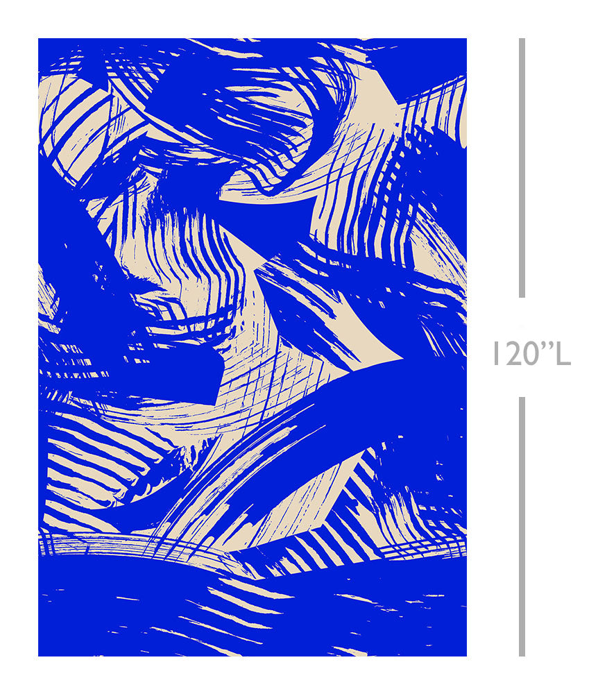 Mixed Tape© Mural Wallpaper in Cobalt